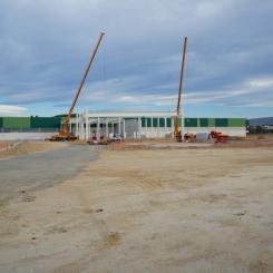 Arbeten på den nya fabriken har redan påbörjats. Foto: Saica Group
