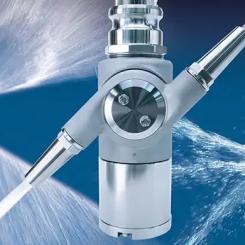 Enligt Spraying Systems ger en fördubbling av trycket endast cirka 40 procent högre rengöringskraft, medan en fördubbling av flödet ger 100 procent ökad effekt. Högre flöde förbättrar dessutom räckvidden, vilket är avgörande i stora tankar. Foto: Spraying Systems