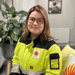 Stora Ensos projektledare i Heinola Eija Liikola. Foto: Stora Enso