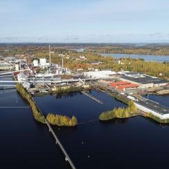 Stora Ensos pappersfabrik i finländska staden Varkaus. Foto: Stora Enso.