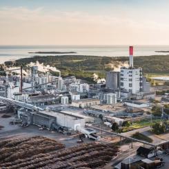 Projektet avser blekeriet i Södras massabruk i Värö. Foto: Södra Cell