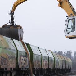 Den kalla inledningen av 2026 ledde till en kraftig ökning i efterfrågan på energiprodukter från Norra Skog. Foto: Viktor Lundberg/Norra Skog