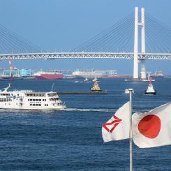 Jokohamas import-och exporthamn i Japan. Foto: Wikipedia Common, kredit, Stefan, Flickr